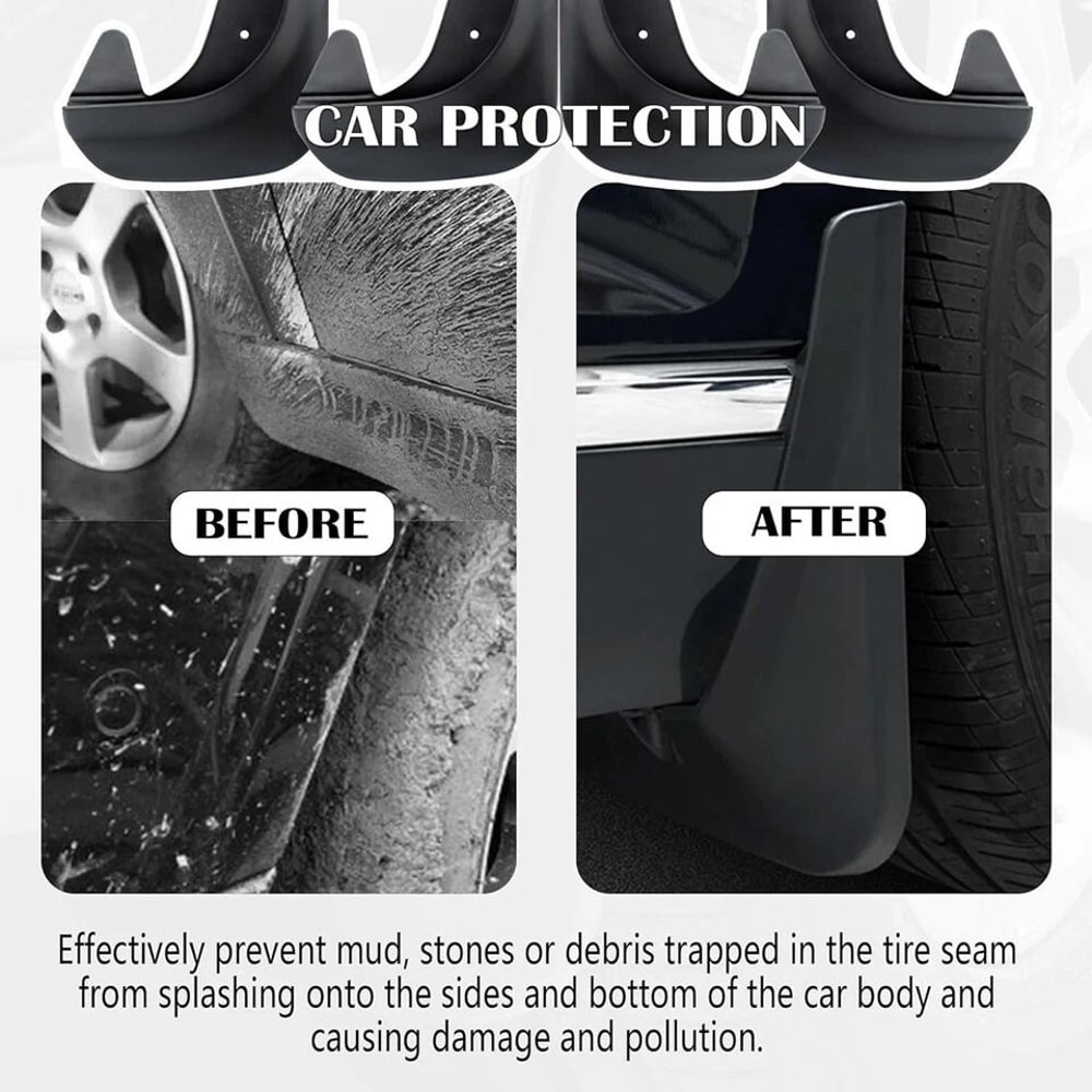 Universal Mud Flaps Car Splash Guards Front And Rear PVC Mud Guards 3