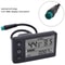 Mini EBike LCD Display Speedometer Waterproof Meter 7