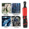 Cordless Electric Ratchet Wrench Drive Right Angle Power Tool 9