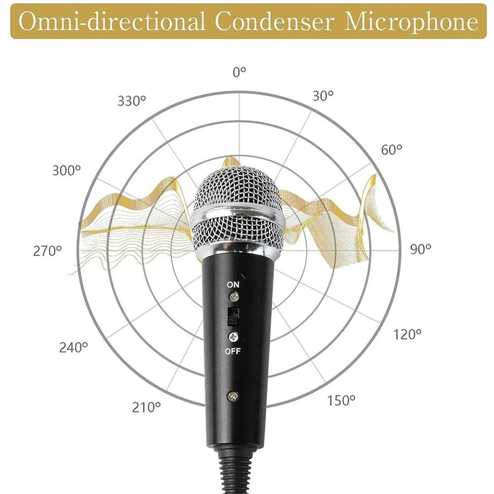 Plug And Play Condenser Microphone For PC Mac Android Gaming 3