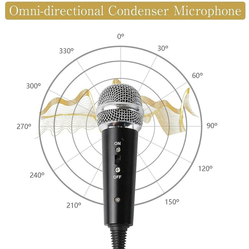 Plug And Play Condenser Microphone For PC Mac Android Gaming 3