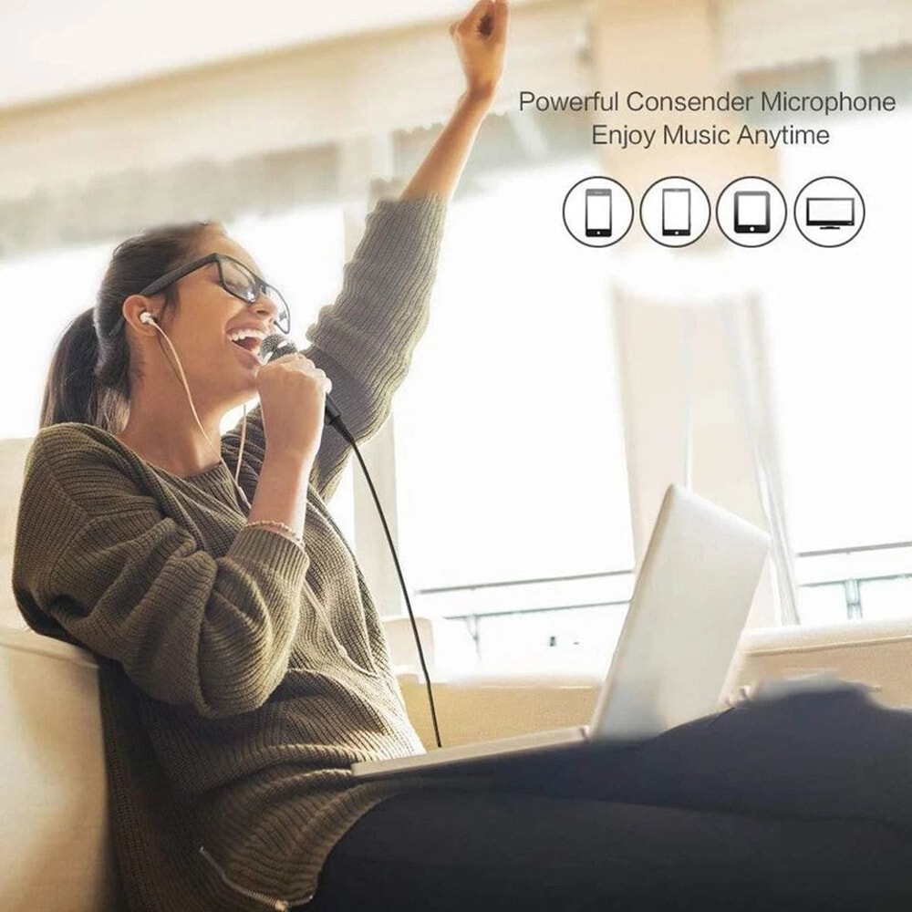 Plug And Play Condenser Microphone For PC Mac Android Gaming 5