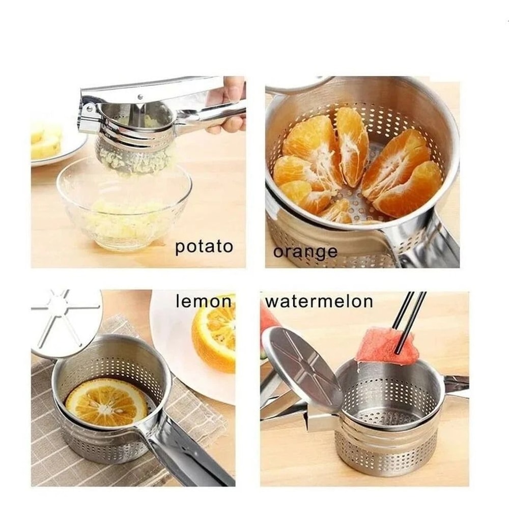 Premium Stainless Steel Potato Ricer Heavy Duty Masher For Smooth LumpFree Potatoes 4