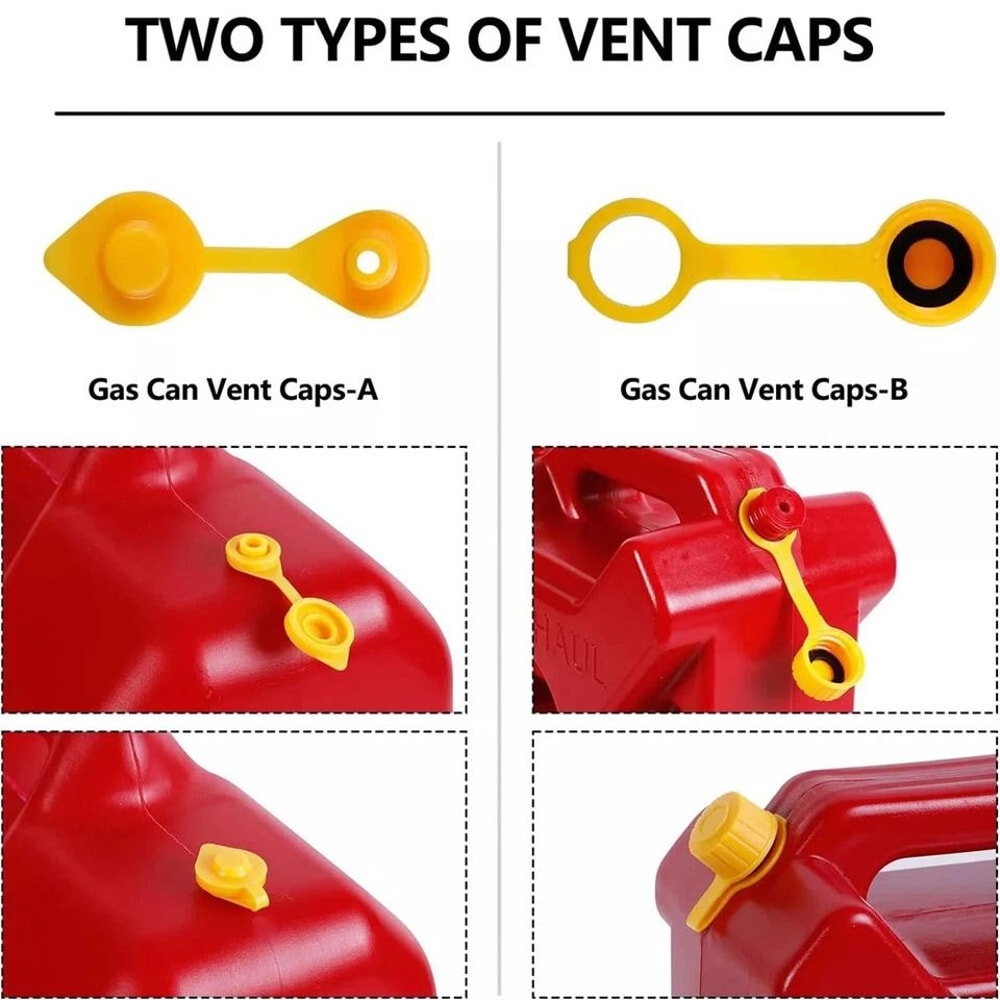 Flexible Gas Can Spout Replacement Kit With Vent Caps For Plastic Fuel Cans 9