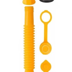 flexible gas can spout replacement kit with vent caps for plastic fuel cans