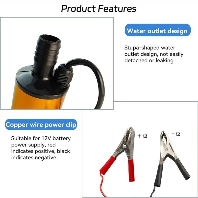 Diesel Transfer Pump Submersible Drum Pump For Fuel Oil Water 4