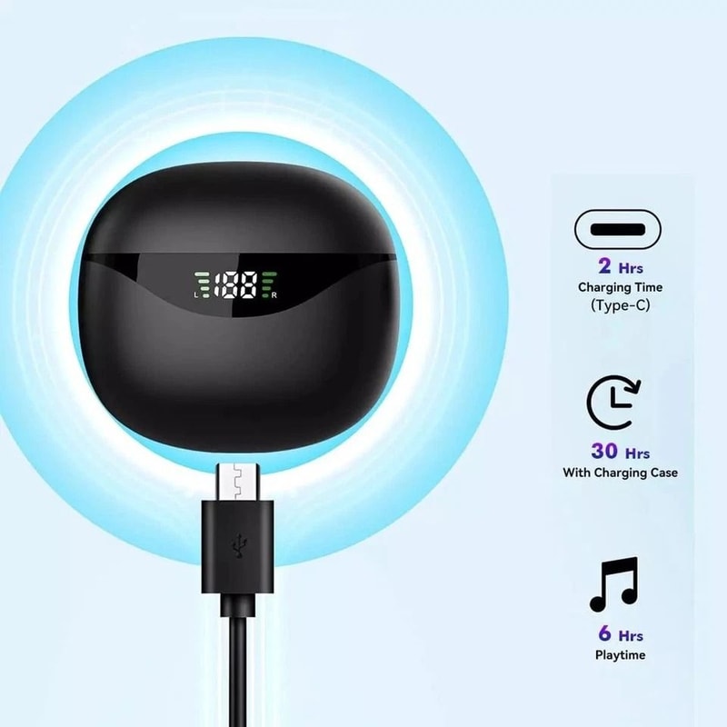 Bluetooth Earbuds With Noise Cancelling Long Battery Life And Waterproof Wireless Fit 4