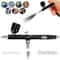 Dual Action Gravity Feed Airbrush Kit For Nail Art Tattoo Crafts 0