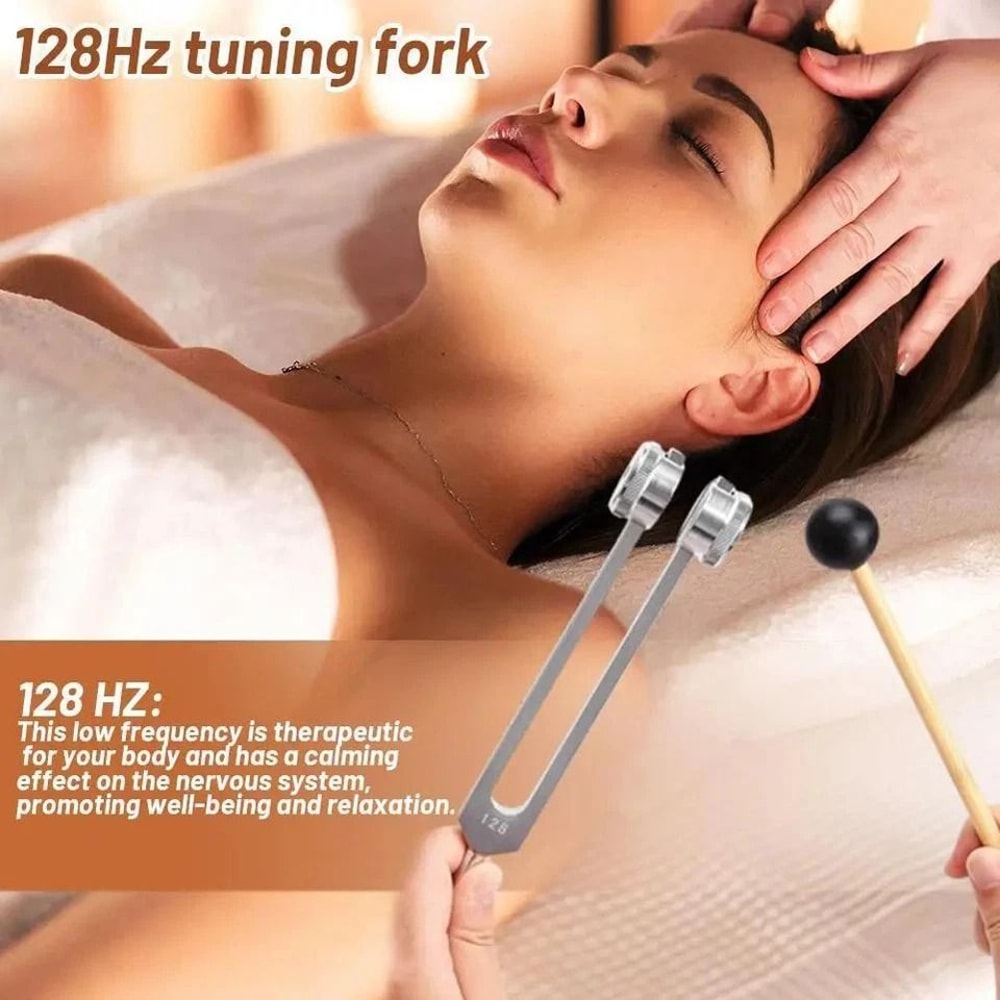 Tuning Fork With Silicone Hammer For Sound Therapy Meditation And Energy Work 2