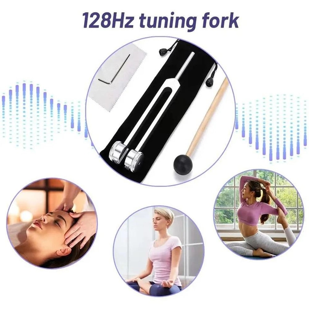 Tuning Fork With Silicone Hammer For Sound Therapy Meditation And Energy Work 4
