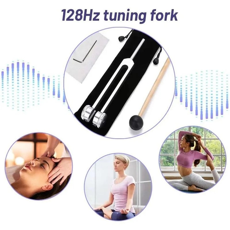 Tuning Fork With Silicone Hammer For Sound Therapy Meditation And Energy Work 4