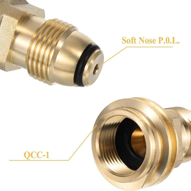 Propane Adapter For Propane Tank Adapter Use Solid Brass Type Fitting 1