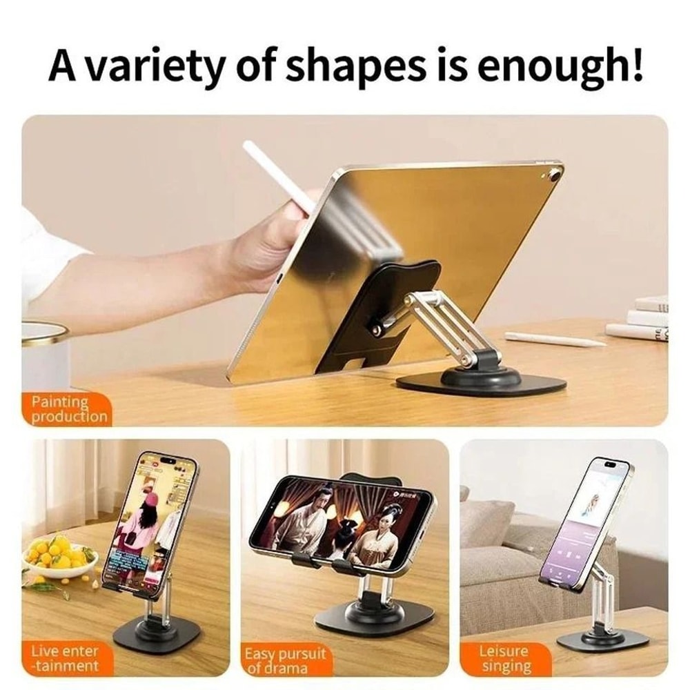 Universal Adjustable Tablet Holder For Desk With Rotation For IPad And Phone 5