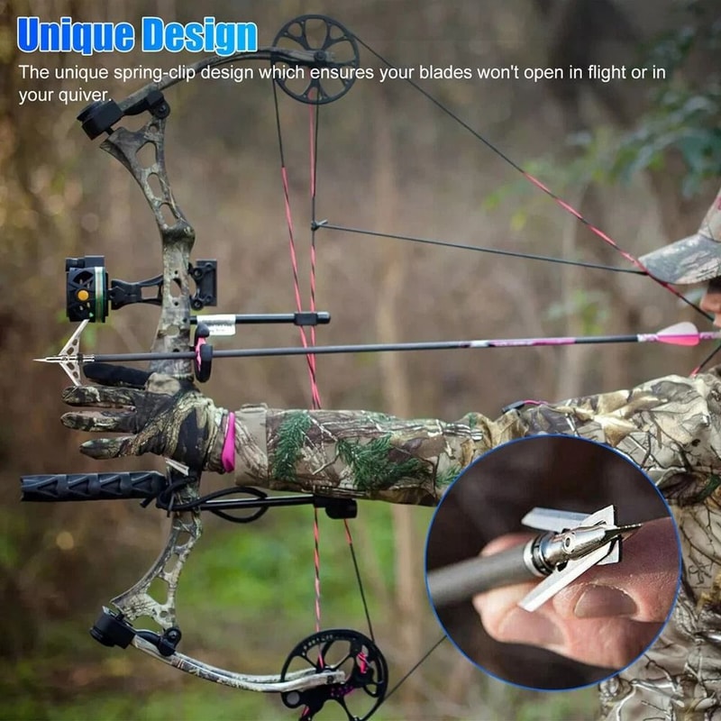 Grain Expandable Archery Broadheads 2