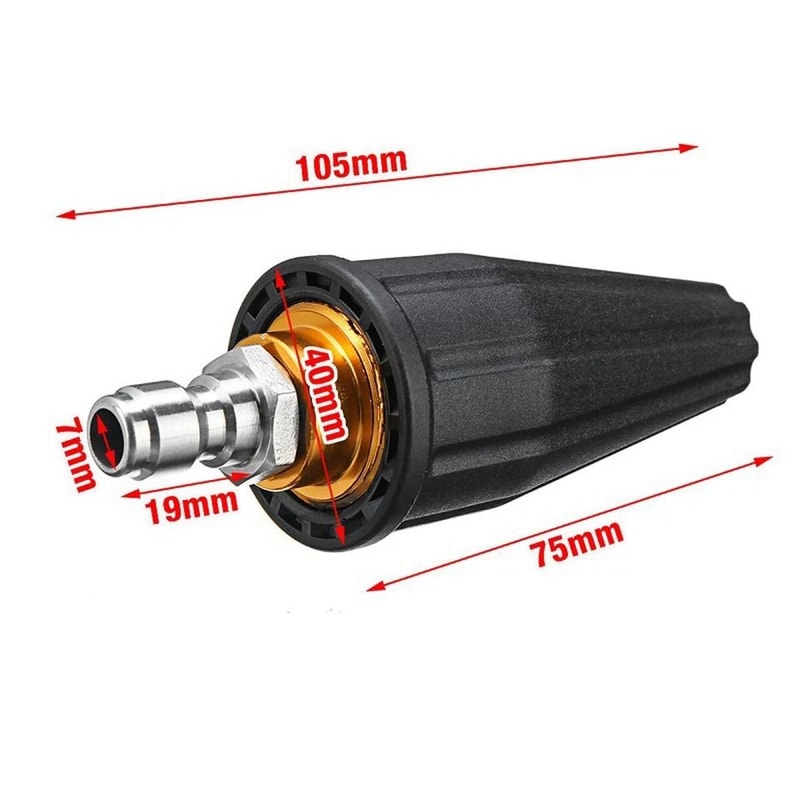 Pressure Washer Turbo Nozzle PSI GPM Quick Connect Rotating Spray Tip 1