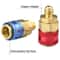 Quick Coupler Adapter Set High Low Side SAE Male Flare For Car AC Service 3
