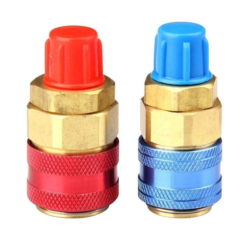 Quick Coupler Adapter Set High Low Side SAE Male Flare For Car AC Service 0