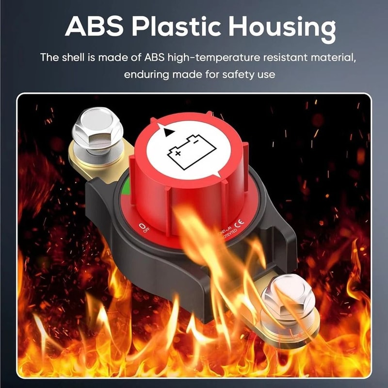 Side Post Battery Disconnect Switch Heavy Duty Battery Cut Off For Car RV Boat 5