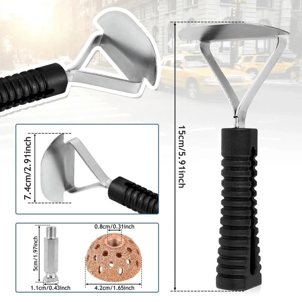 Tire Repair Kit With Tire Patch Roller And Liner Scraper For Car Truck 9