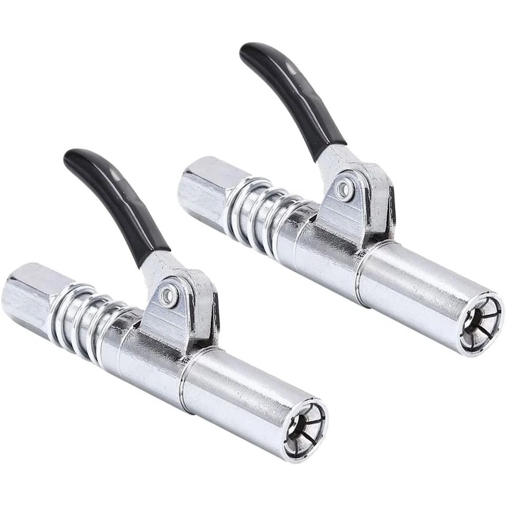 High Pressure Grease Gun Coupler Quick Release Locking Nozzles 0