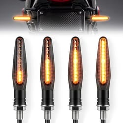universal motorcycle led turn signals amber blinkers for bikes atv scooters