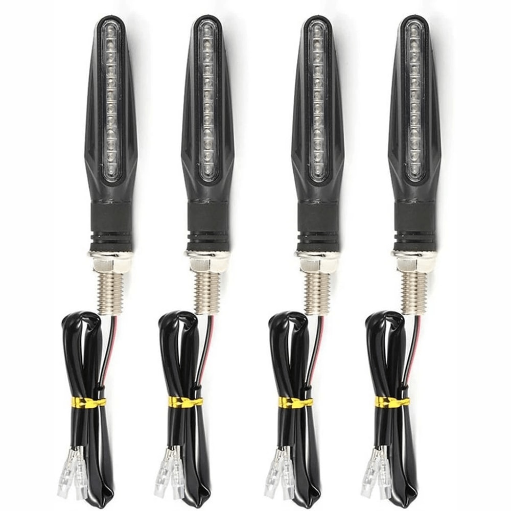 Universal Motorcycle LED Turn Signals Amber Blinkers For Bikes ATV Scooters 9