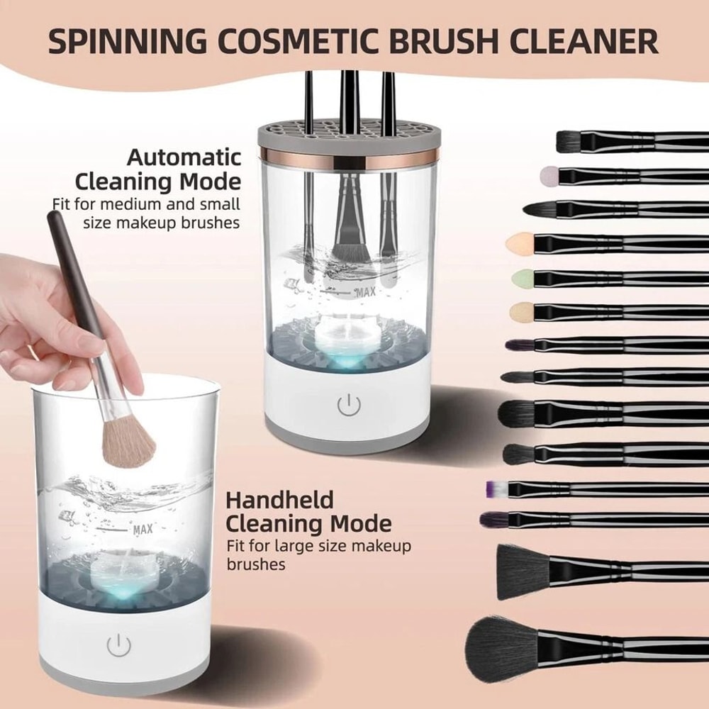 Electric Makeup Brush Cleaner Machine With Fast Drying For Travel And Daily Use 2