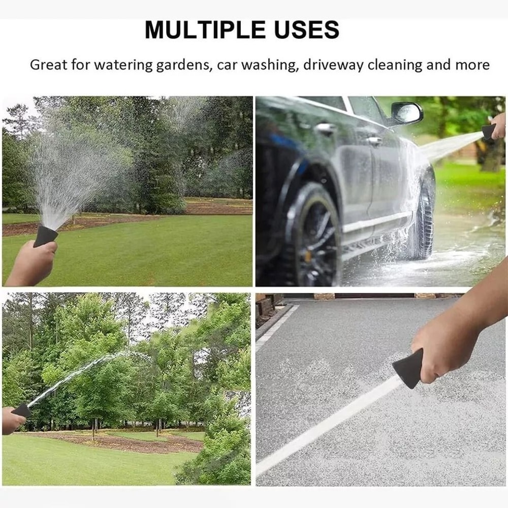 Heavy Duty Garden Hose Nozzle With Adjustable Spray For Car Wash Lawn Watering And Outdoor Cleaning 5