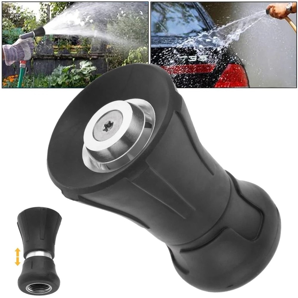 Heavy Duty Garden Hose Nozzle With Adjustable Spray For Car Wash Lawn Watering And Outdoor Cleaning 7
