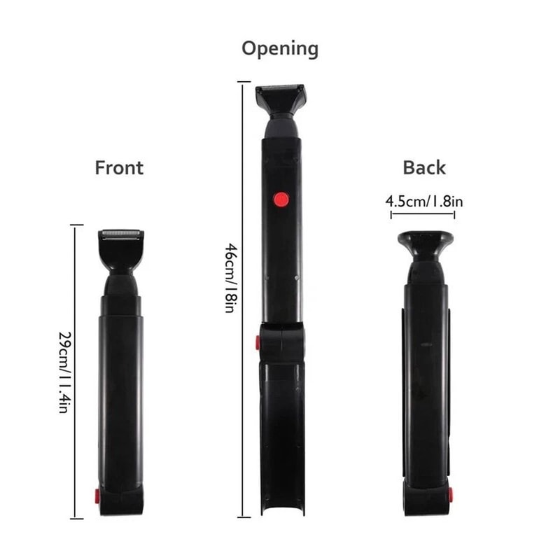 Rechargeable Electric Back Shaver For Men With Long Handle Body Groomer 7