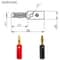 Banana Plugs Set Gold Plated Screw Speaker Wire Connectors 2