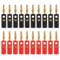 Banana Plugs Set Gold Plated Screw Speaker Wire Connectors 0