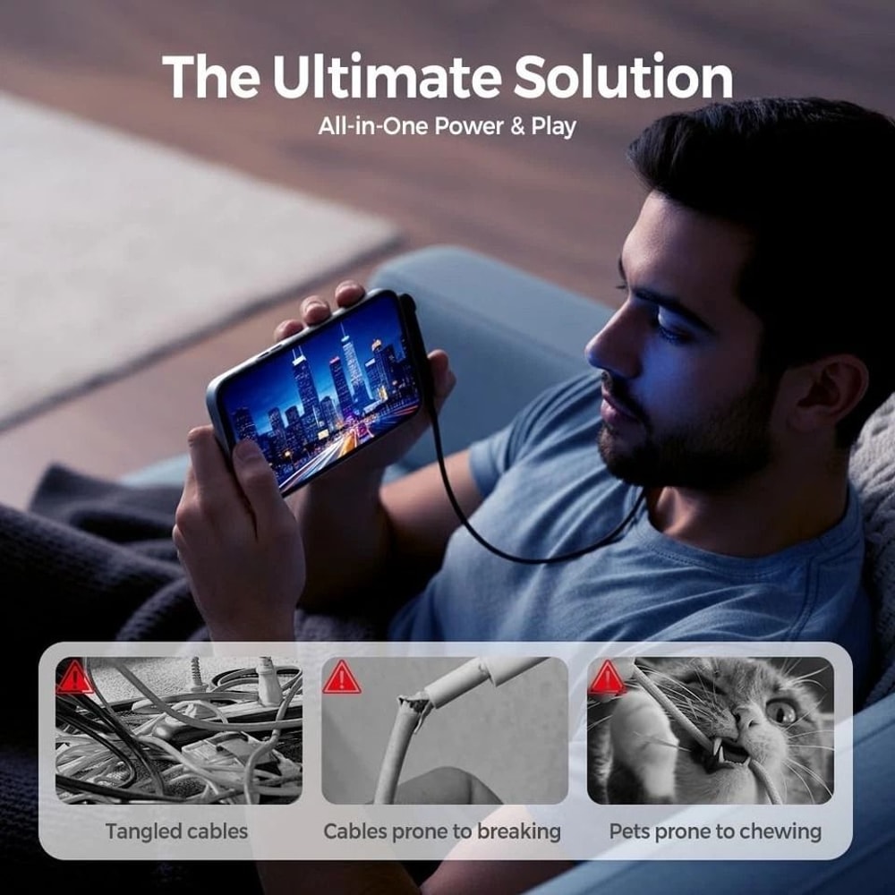 USBC Fast Charging Cable With Foldable Phone Stand 11