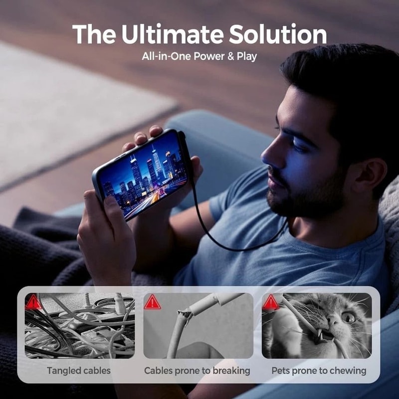 USBC Fast Charging Cable With Foldable Phone Stand 11