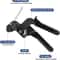 Heavy Duty Metal Zip Tie Gun Kit With Stainless Steel Zip Ties For Outdoor Fastening 9