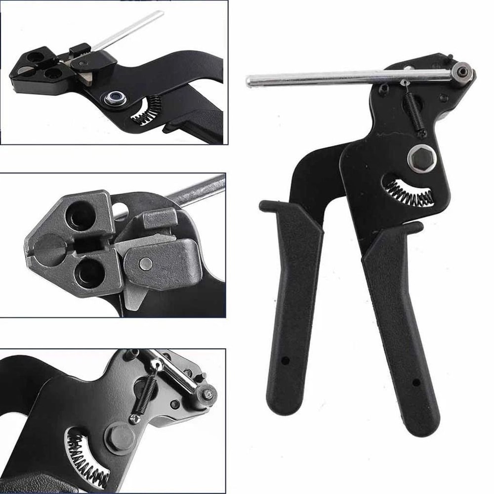 Heavy Duty Metal Zip Tie Gun Kit With Stainless Steel Zip Ties For Outdoor Fastening 5