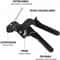 Heavy Duty Metal Zip Tie Gun Kit With Stainless Steel Zip Ties For Outdoor Fastening 6