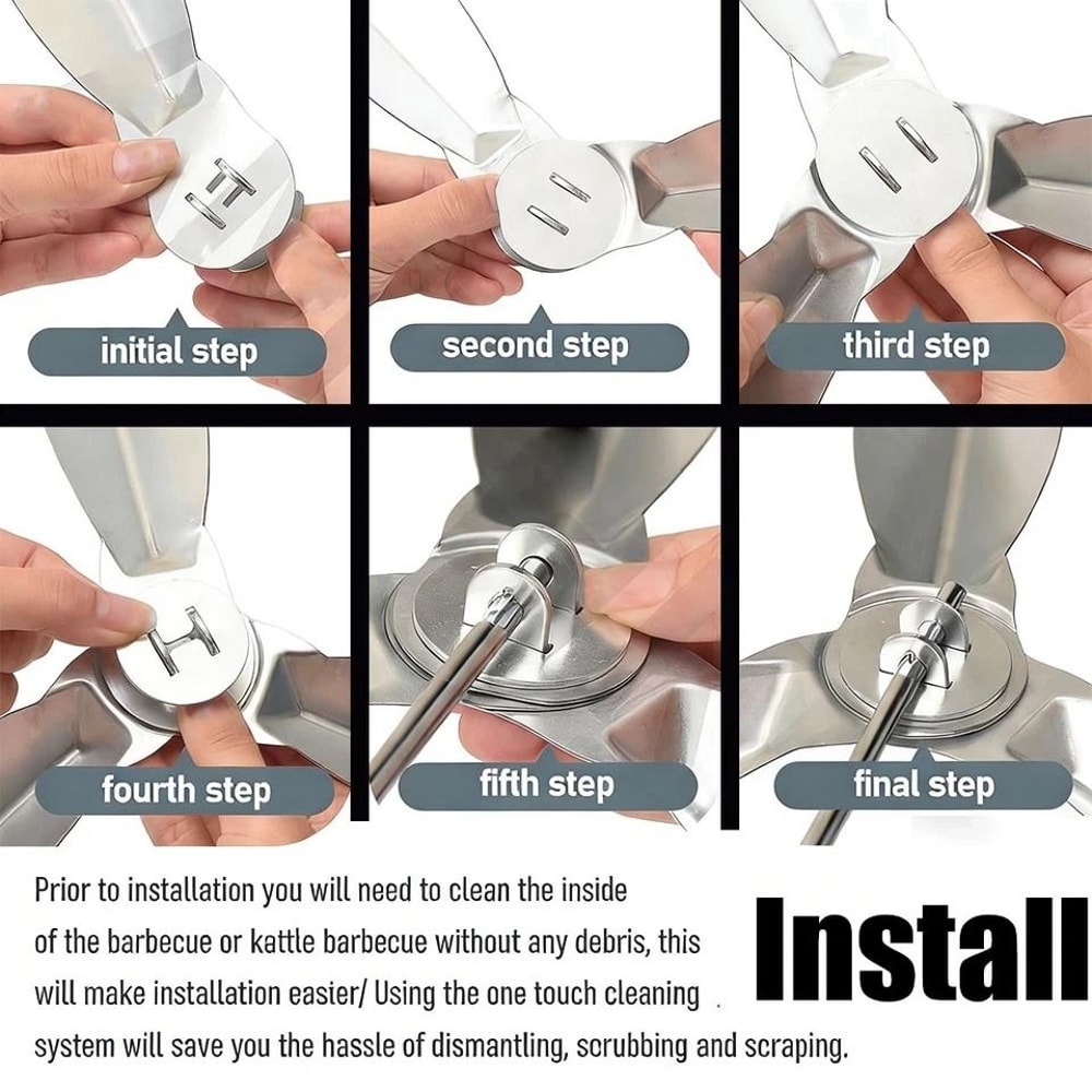 Weber Grill Parts OneTouch Cleaning System Replacement Kit 6