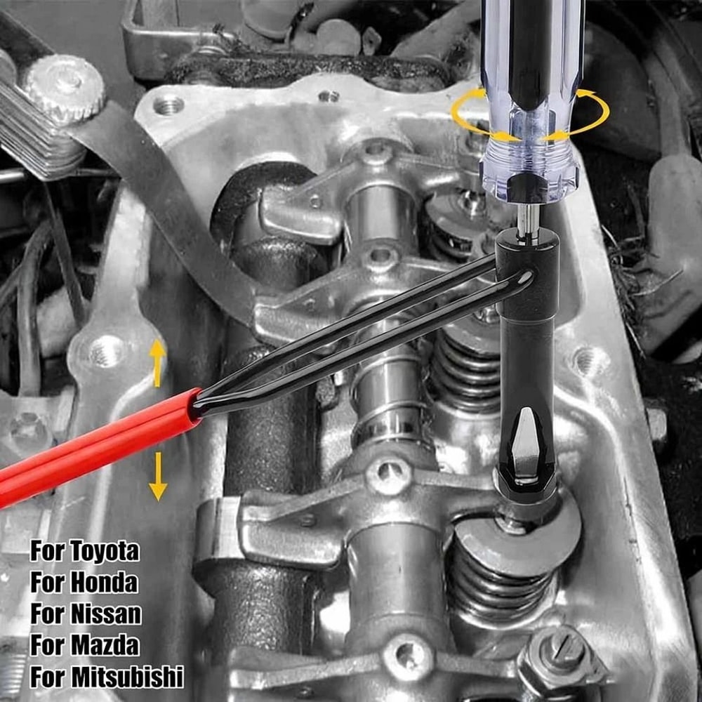 Valve Lash Adjustment Tool With Angled Feeler Gauge For Honda Toyota Valve Clearance 1