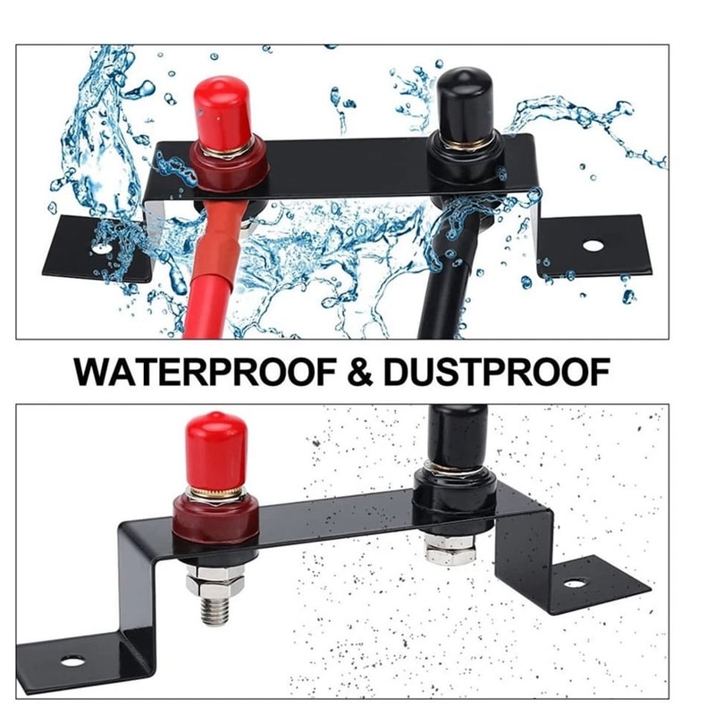 Remote Battery Terminal Relocation Kit 4FT 7AWG Battery Jump Post For CanAm Yamaha UTV ATV 1