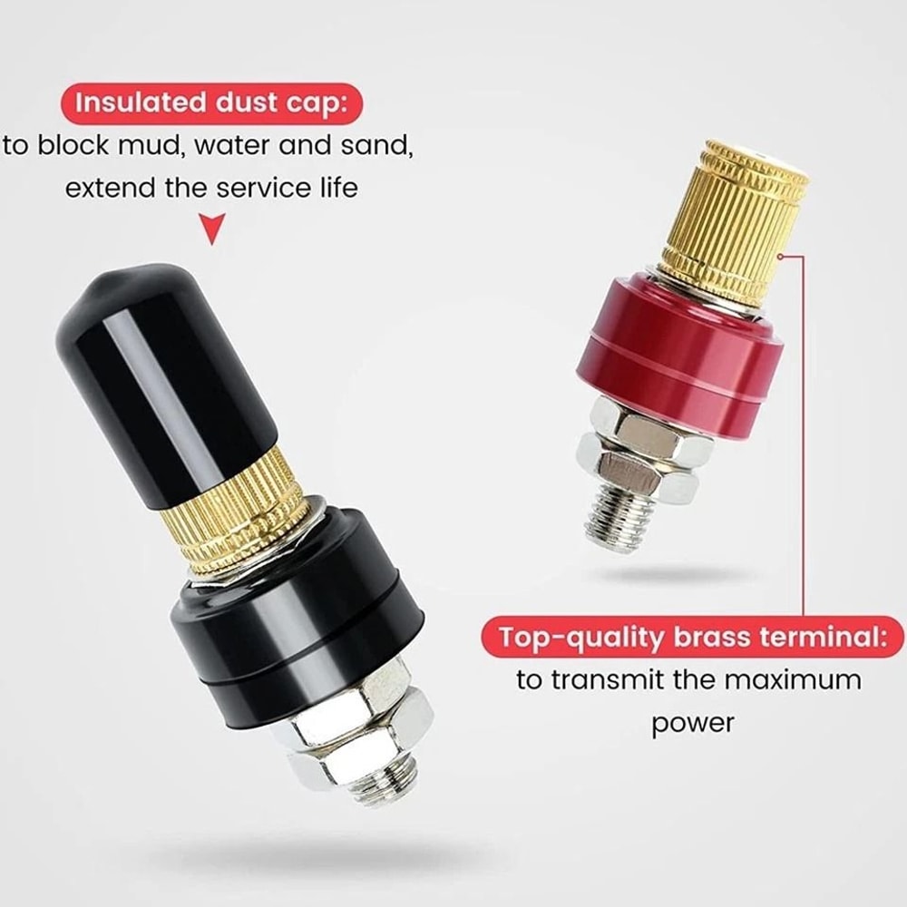 Remote Battery Terminal Relocation Kit 4FT 7AWG Battery Jump Post For CanAm Yamaha UTV ATV 4