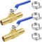 Brass Hose Barb Ball Valve Kit Heater Hose Shut Off Valve 1