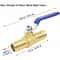 Brass Hose Barb Ball Valve Kit Heater Hose Shut Off Valve 3