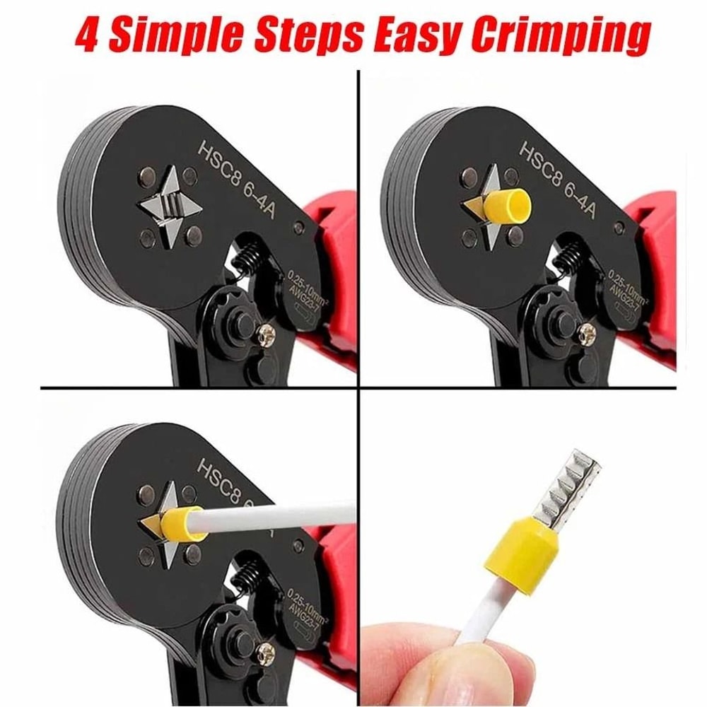 Wire Ferrule Kit With Crimping Pliers Insulated Copper Terminal Connectors 3