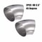 Degree Exhaust Elbow Stainless Steel Universal Pipe Fitting 1