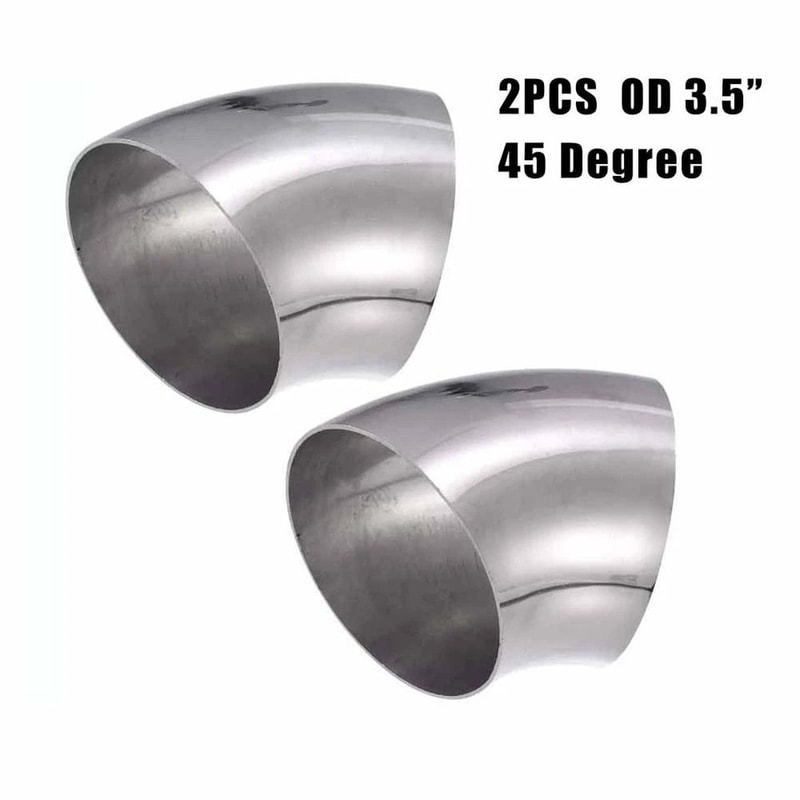 Degree Exhaust Elbow Stainless Steel Universal Pipe Fitting 1