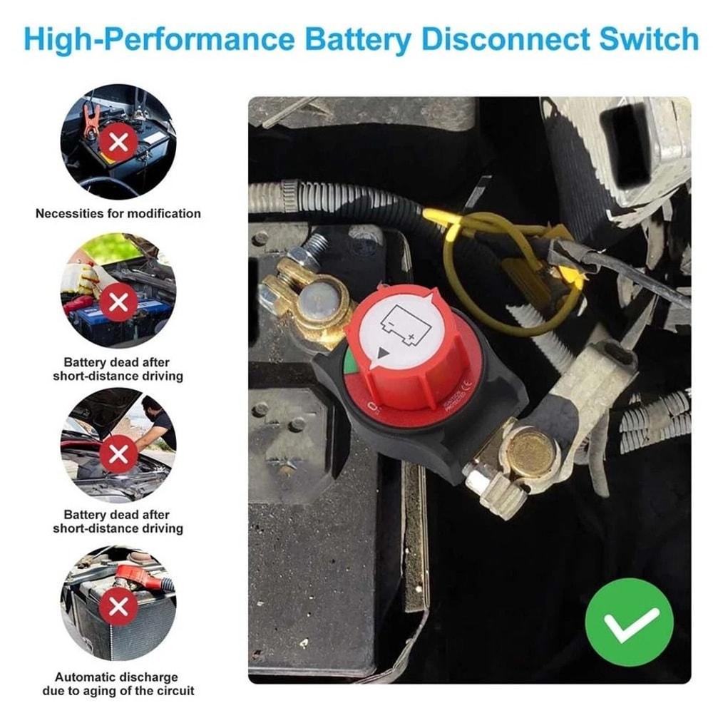 Top Post Battery Disconnect Switch Marine Battery Cut Off Switch 3