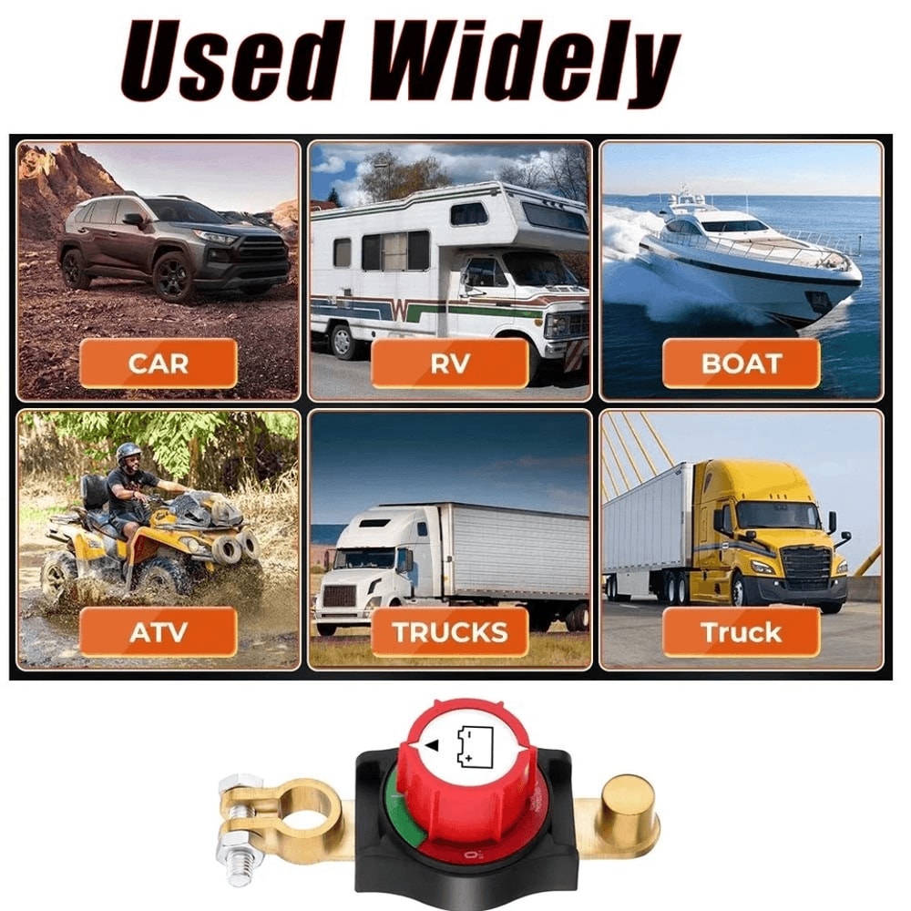 Top Post Battery Disconnect Switch Marine Battery Cut Off Switch 5