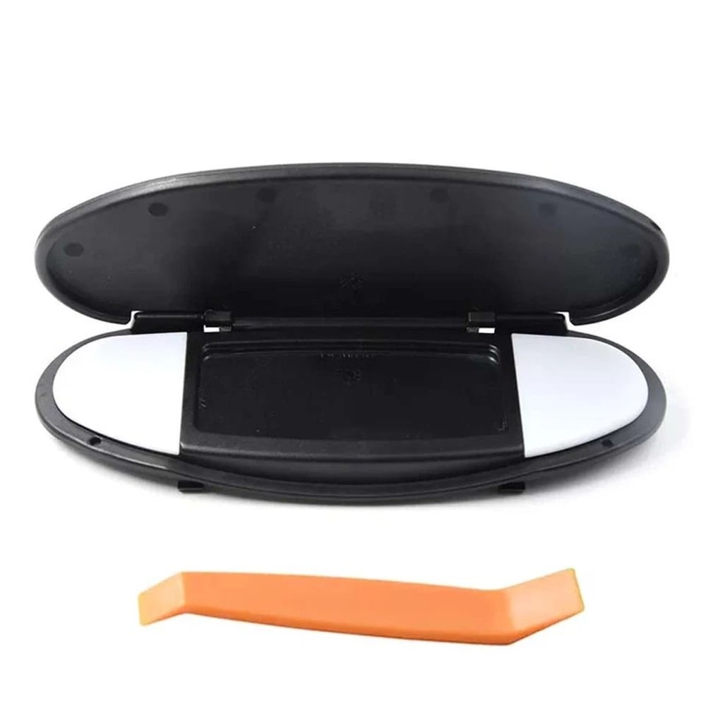 Mini Cooper Driver Side Sun Visor Vanity Mirror Cover Black 1