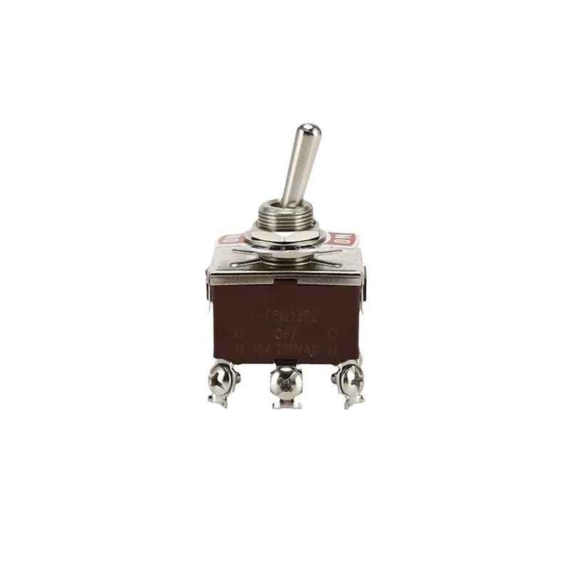 Heavy Duty DPDT Toggle Switch Pin ON OFF ON Screw Terminal Panel Mount 0